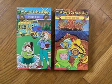LOT of (2) Vintage 1990s The Magic School Bus VHS Tapes