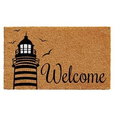 Calloway Mills 102491729 Lighthouse Welcome Doormat 17" x 29"