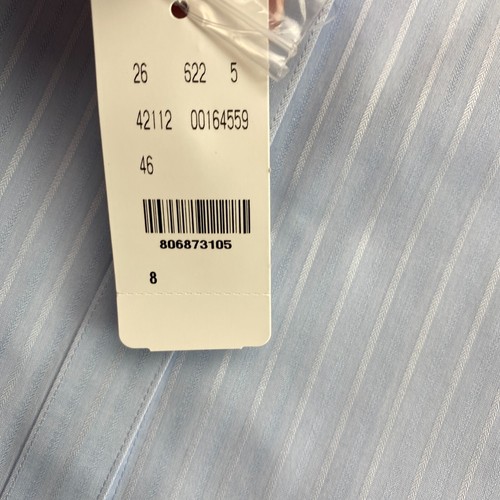 Brooks Brothers Blue Striped Fitted Cotton Shirt Size EU 38 UK 12 US 8 - Picture 5 of 9
