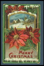 263088 Christmas Germany 1911 Postmark Embossed A4 Photo Print