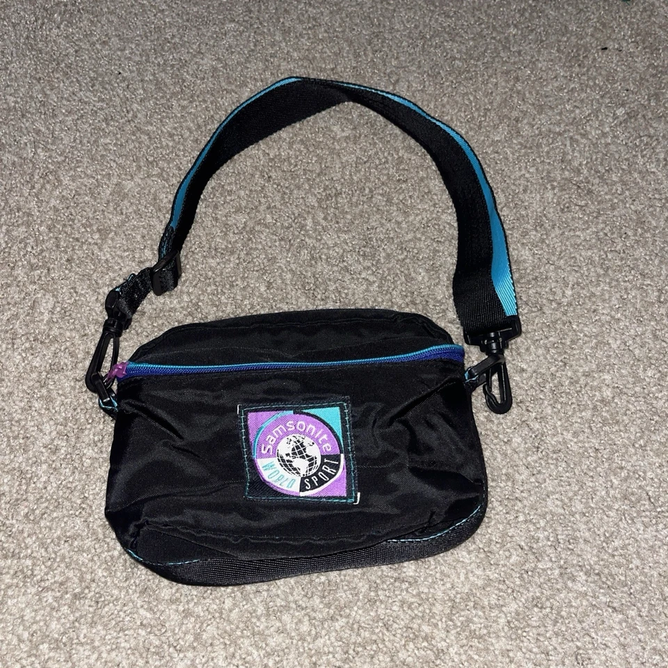 Bolso de hombro o cinturón Samsonite World Sport para cámara vintage negro Foto 3 de 4