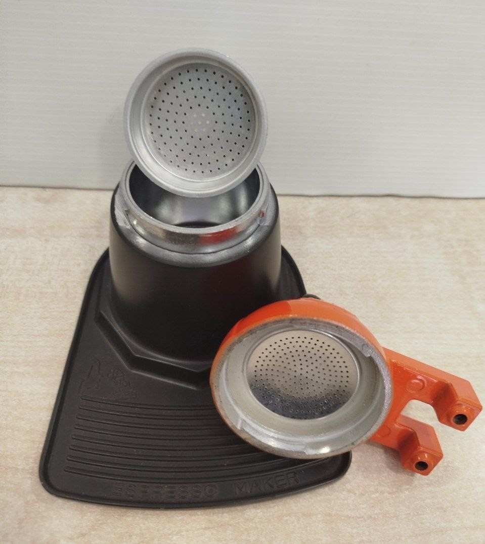 Brandani Caffettiera Particolare Due Tazze Vetro Alluminio — foto 4