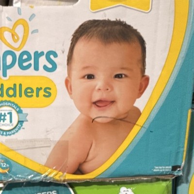 Pampers Swaddlers Size 2 Disposable Diapers 186 Count White Unisex