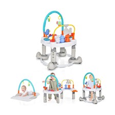 4-in-1 Baby Activity Center: Walker, Bouncer, Table & Mat