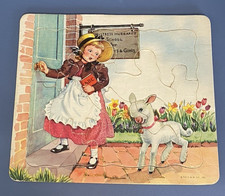 Platt  Munk Vintage Puzzle Cardboard Mistress Hubbards School for Boys  Girls