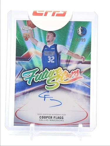 COOPER FLAGG 2025-26 TOPPS CHROME FUTURE STARS ROOKIE GREEN RC AUTO /99 Q6438