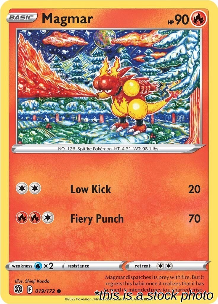 Magmar 019/172 NM Shinji Kanda Pokemon EN NH17