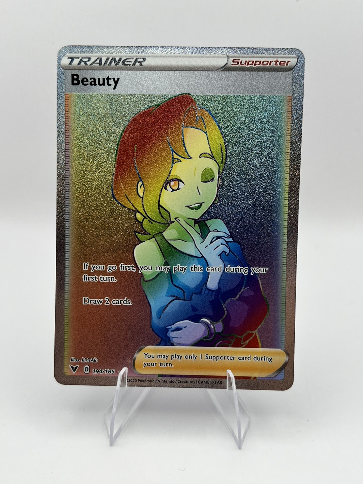 Beauty 194/185 Vivid Voltage NM Full Art Secret Rainbow Rare Pokemon Card