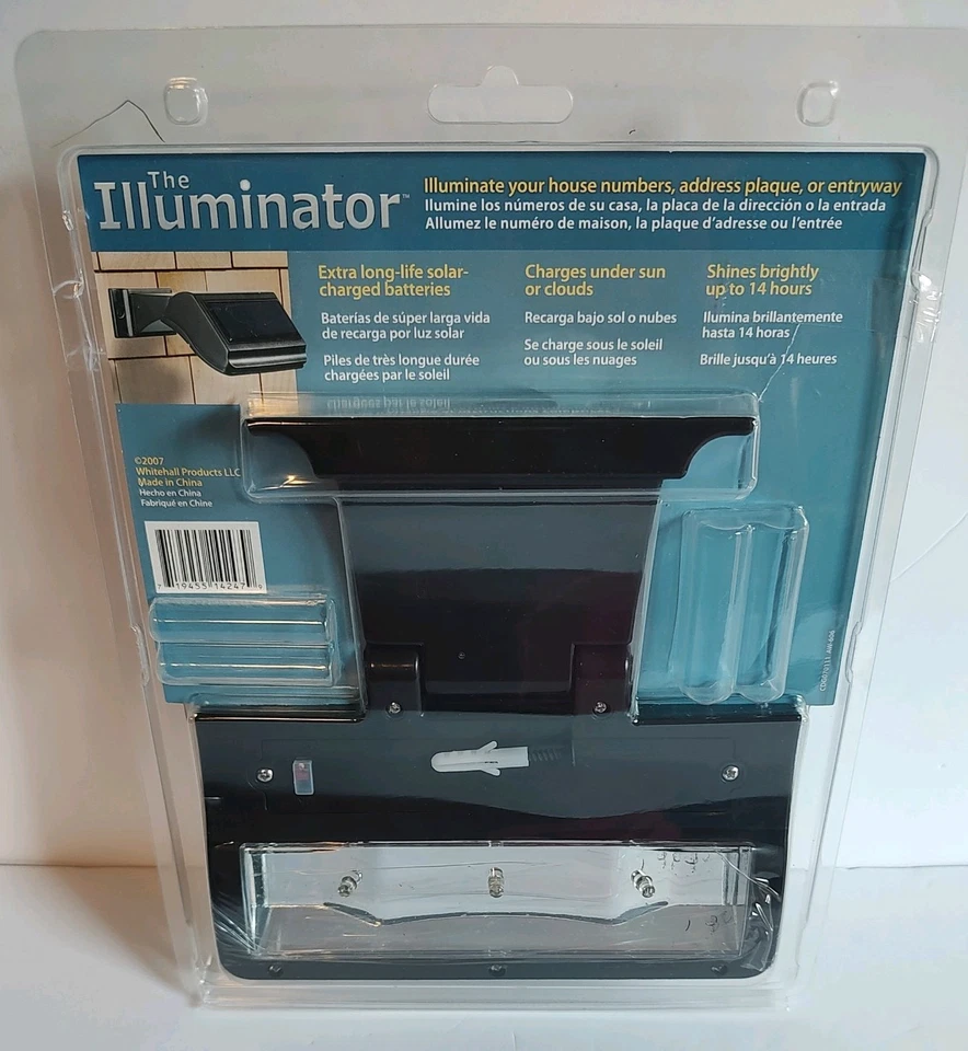 Iluminador de pared solar estándar, negro Foto 2 de 3