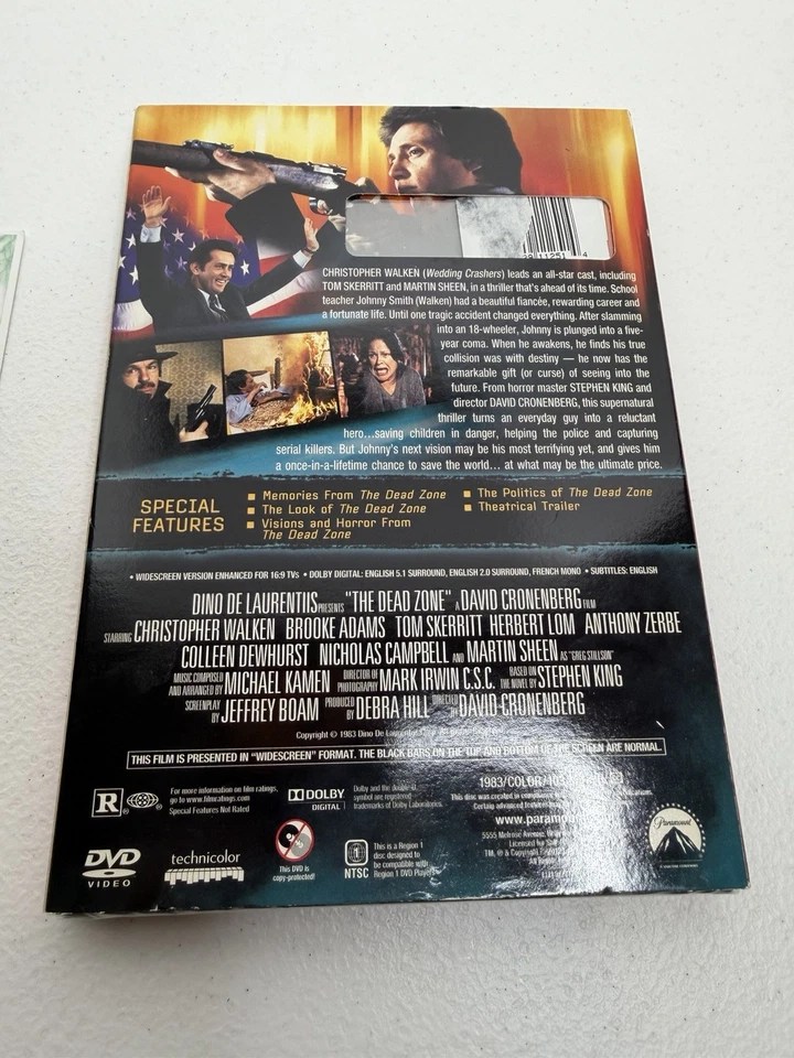 NEW RARE OOP STEPHEN KING THE DEAD ZONE COLLECTOR'S EDITION MOVIE DVD 1983 - Image 2 of 4
