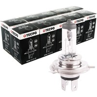 10X Tecpo H4 GlÜHbirne 12V 60/55W GLÜH-LAMPE P43T AUTO-LAMPE KFZ Birne Lampe