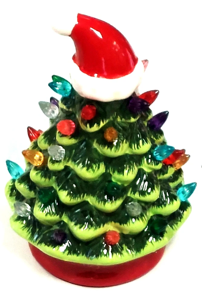 Alabama Crimson Tide LED Iluminado Cerámica Árbol de Navidad 8 pulgadas Nuevo en Caja Foto 2 de 2