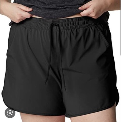 2X Womens Columbia Bogata Bay Black Quick Dry Shorts