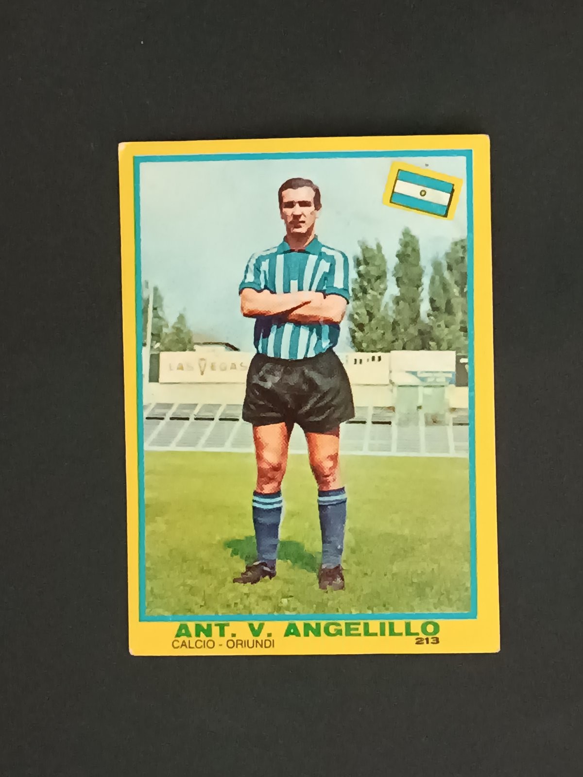 Figurina I Campionissimi Mira 1968 Rec. # 213 V. Angelillo Calcio Oriundi