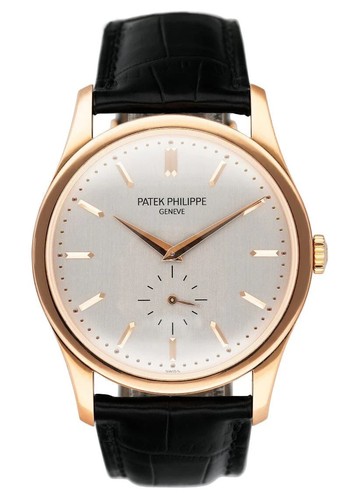 Patek Philippe Calatrava 5196R 18K Rose Gold Mens Watch#