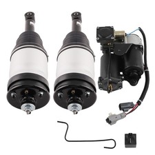 Pair Rear Air Suspension Struts + Compressor For LAND ROVER RANGE ROVER SPORT