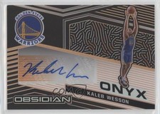2020-21 Panini Obsidian Onyx Electric Etch Orange 39/50 Kaleb Wesson Auto 0r0a