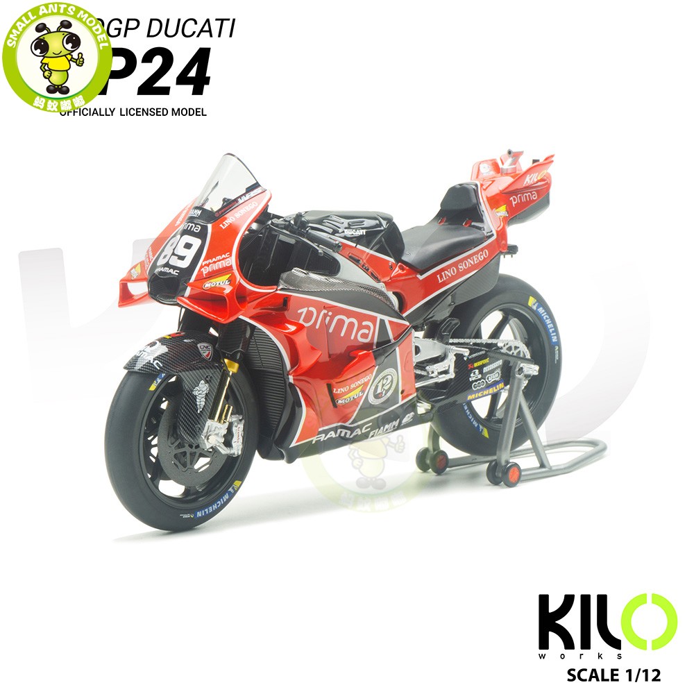 1/12 Kiloworks Pramac Ducati GP24 2024 British MOTOGP Diecast