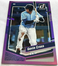 2023 Donruss Baseball Gavin Cross Kansas City Royals Holo Purple #102