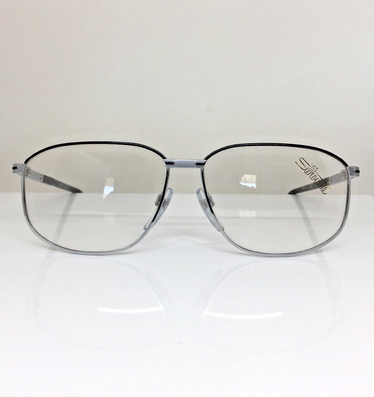 New Vintage Silhouette M 7092 Eyeglasses M. 7092 V 6051 C. Silver & Black 58mm