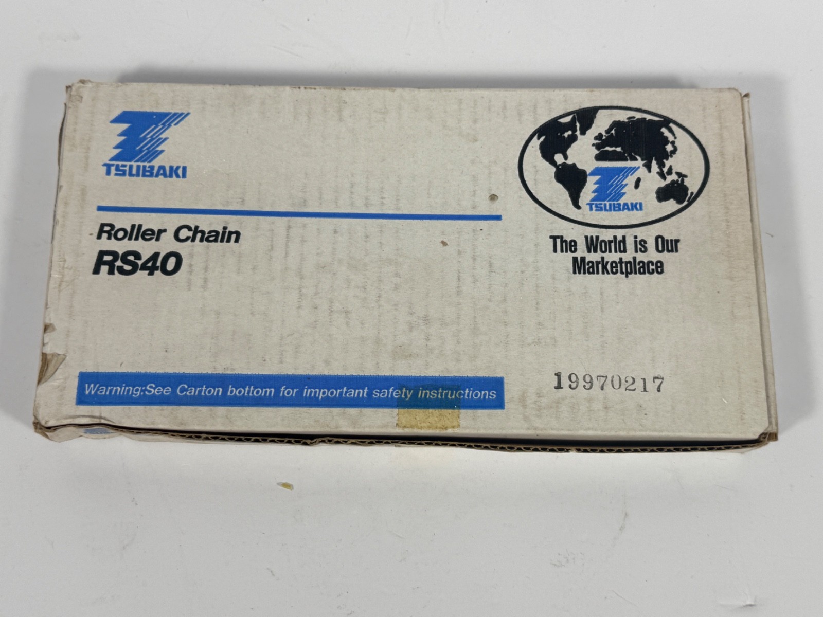 Tsubaki RS40 Roller Chain 304 Stainless Steel 10 Ft New In Box