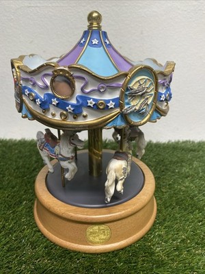 Tobin Fraley Carousel Musical Figurine 4 Horse Carousel Limited Edition