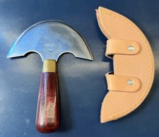 C.S. Osborne Round Knife #70 Leathercraft Tool with Sheath Made In USA