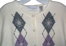 NWOT     ALFRED DUNNER     Button Front Soft Cozy Chenille Cardigan Sweater XL