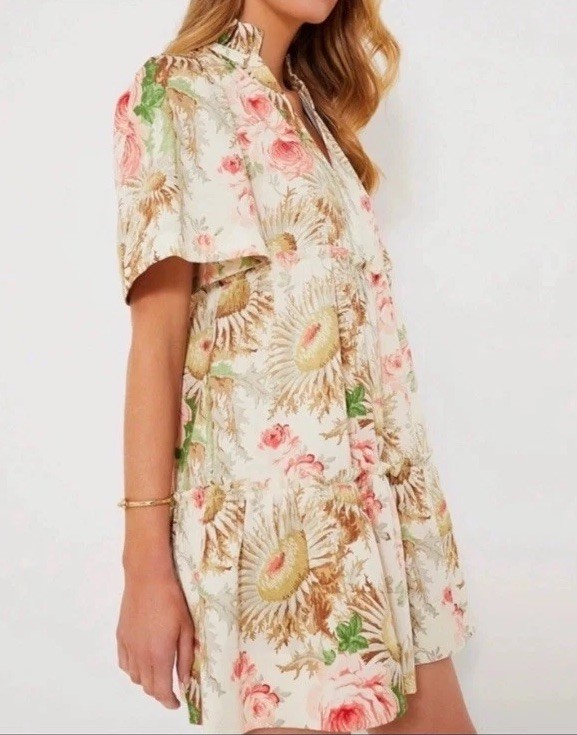 TUCKERNUCK Sun Faded Floral Crawford Dress NWT Size XXS.
