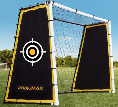 PodiuMax 4 in 1 Soccer Goal Rebounder 7x5ft Steel Backyard Trainer