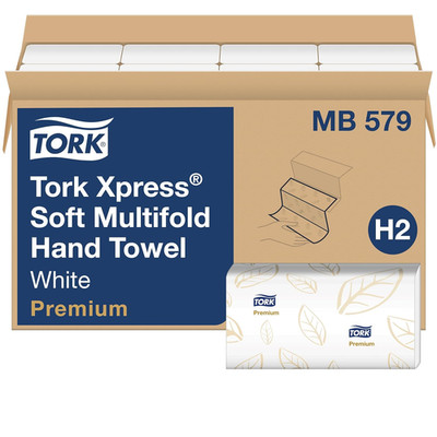 Soft Xpress White Multifold Paper Towels, 16 Packs of 135 Each, H2 Compatible