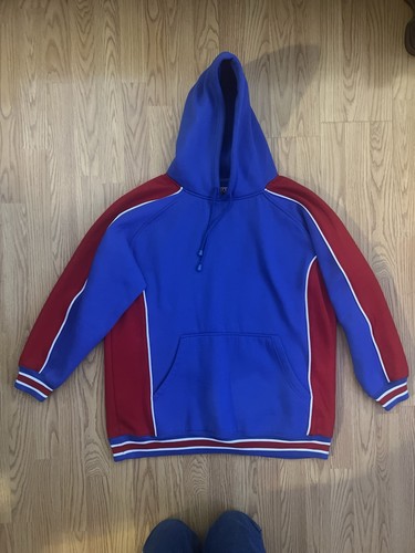 Mega USA Vintage Classic Hoodie Blue Red