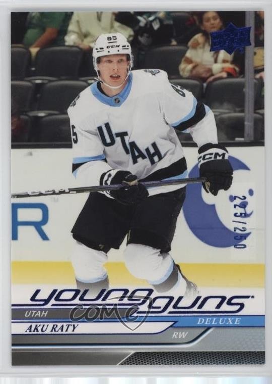 2024-25 Upper Deck Series 2 Young Guns Deluxe 225/250 Aku Raty #458 ru2