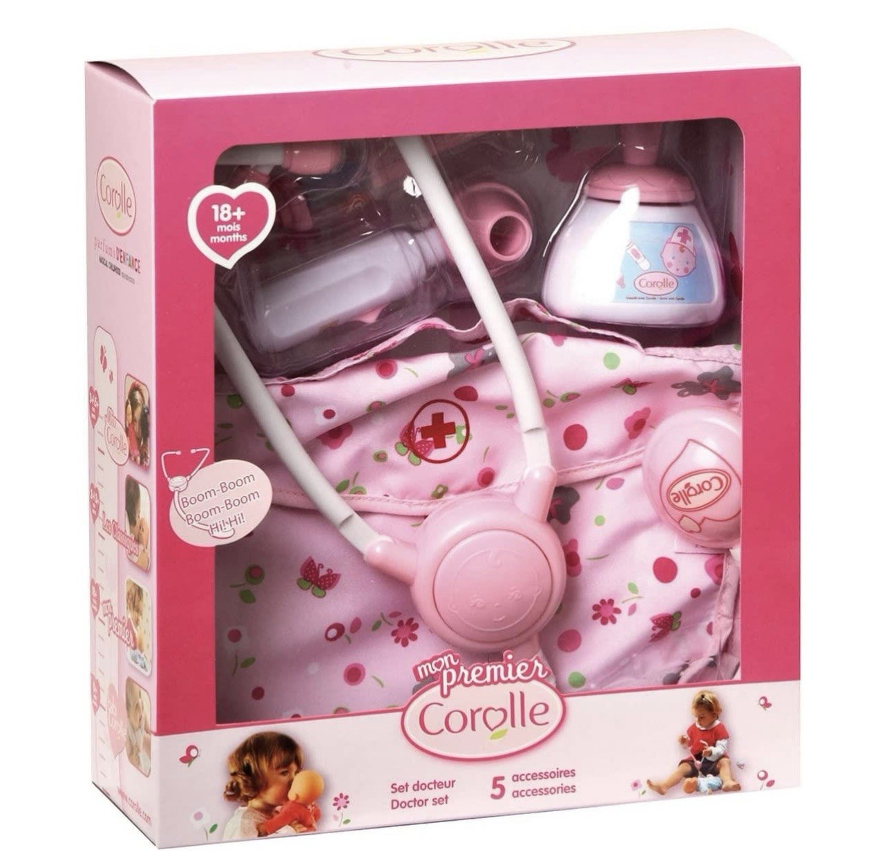 Corelle Baby Doll Doctor Set - 5 Accessories - New In Box