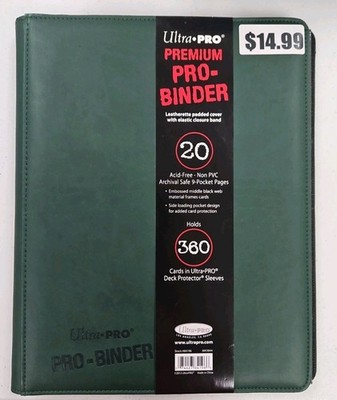 BRAND NEW Ultra Pro Premium Pro 9 Pocket Leatherette Cover Trading Card Binder