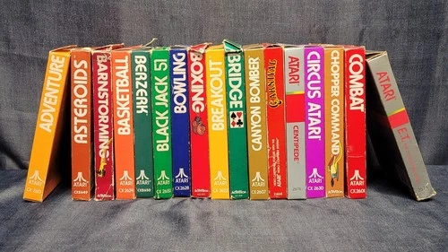 Lot of 17x Atari 2600 Games in Box UNTESTED