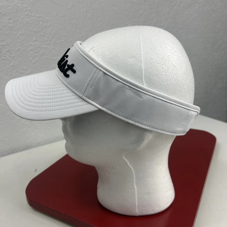 Visera de golf Titleist para hombre NUEVA blanca negra correa ajustable de seguro UFG Foto 2 de 4