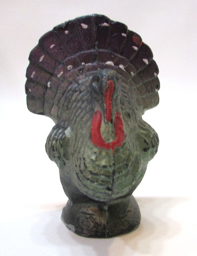 Vintage 1960's Unused Thanksgiving Gurley Purple Turkey Old 4.25" Tavern Candle