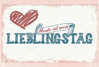 Holzschild 20X30 Cm Heute Ist Mein Lieblingstag Deko Geschenk Holz Schild