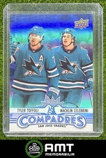 Macklin Celebrini Tyler Toffoli 2025 Upper Deck Series 1 Compadres Sharks