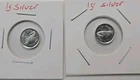 Lot Of 2 : 1 Gram Silver  - Mint Varies - .999 Fine As Seen In Pictures
