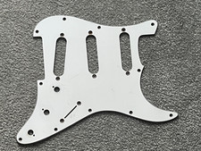 1993 Fender American Stratoaster guitar pickguard white