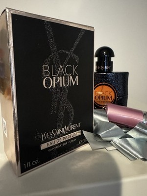 Yves Saint Laurent Black Opium Eau de Parfum Spray, 1.0 oz, and 1free Atomizer!!
