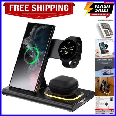 3 in 1 Wireless Charger for Samsung Charging Station Android Phone Multiple D...