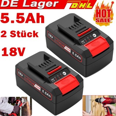 2PCS Lithium Batterien Für Einhell 18V akku POWER X-CHANGE Ersatzakku 5,5Ah PXC