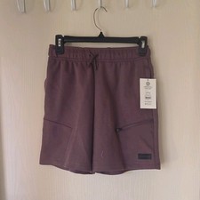 Athletic Works Boys Athletic Double Knit Shorts L 10/12 Purple Pockets
