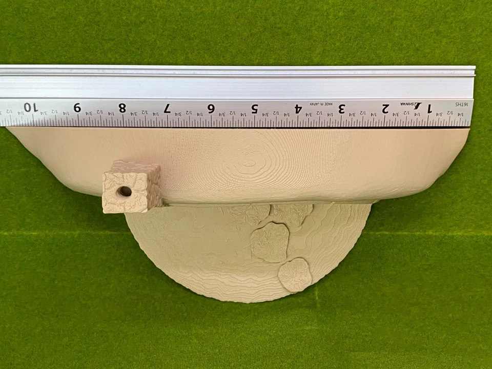 O Scale 1:48 Hobbit House Diorama Set – Matte Brown w/ Bridge and Furniture - Image 4 of 4