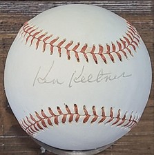 KEN KELTNER SIGNED OAL MACPHAIL BASEBALL INDIANS RED SOX DIMAGGIO STREAK BEAUTY