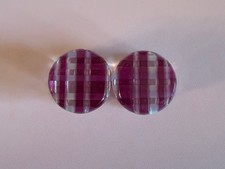 3/4 19mm Gorilla Glass Retro Plaid Plugs in M...