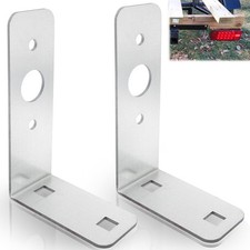 2 Pcs Trailer Light Brackets L Shape Tail Light Mounting Bracket Galvanized 2 Pcs Trailer Light Brackets L Shape Tail Light Mounting Bracket Galvanized